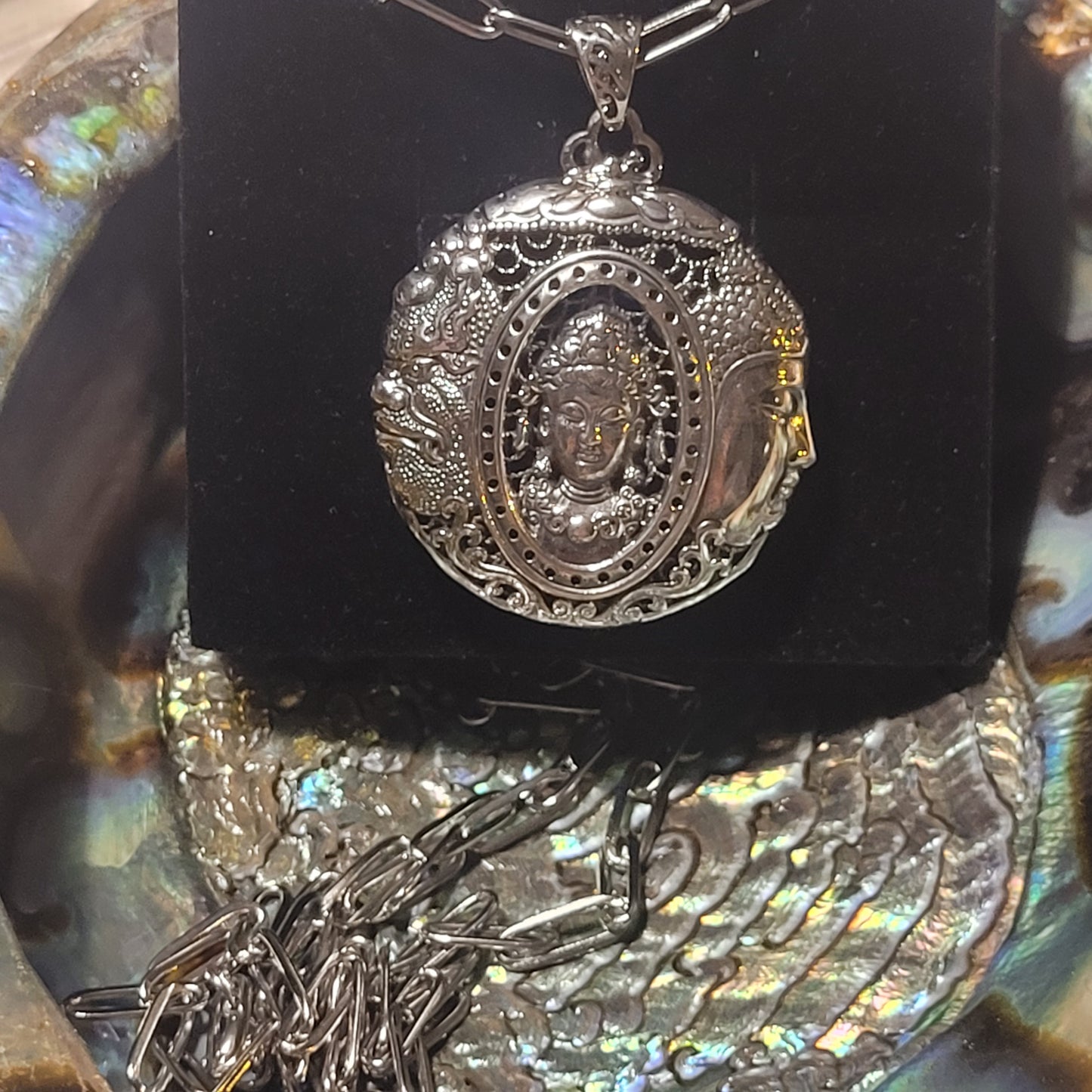 Pendentif Bouddha – Argent 925 ciselé