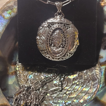 Pendentif Bouddha – Argent 925 ciselé