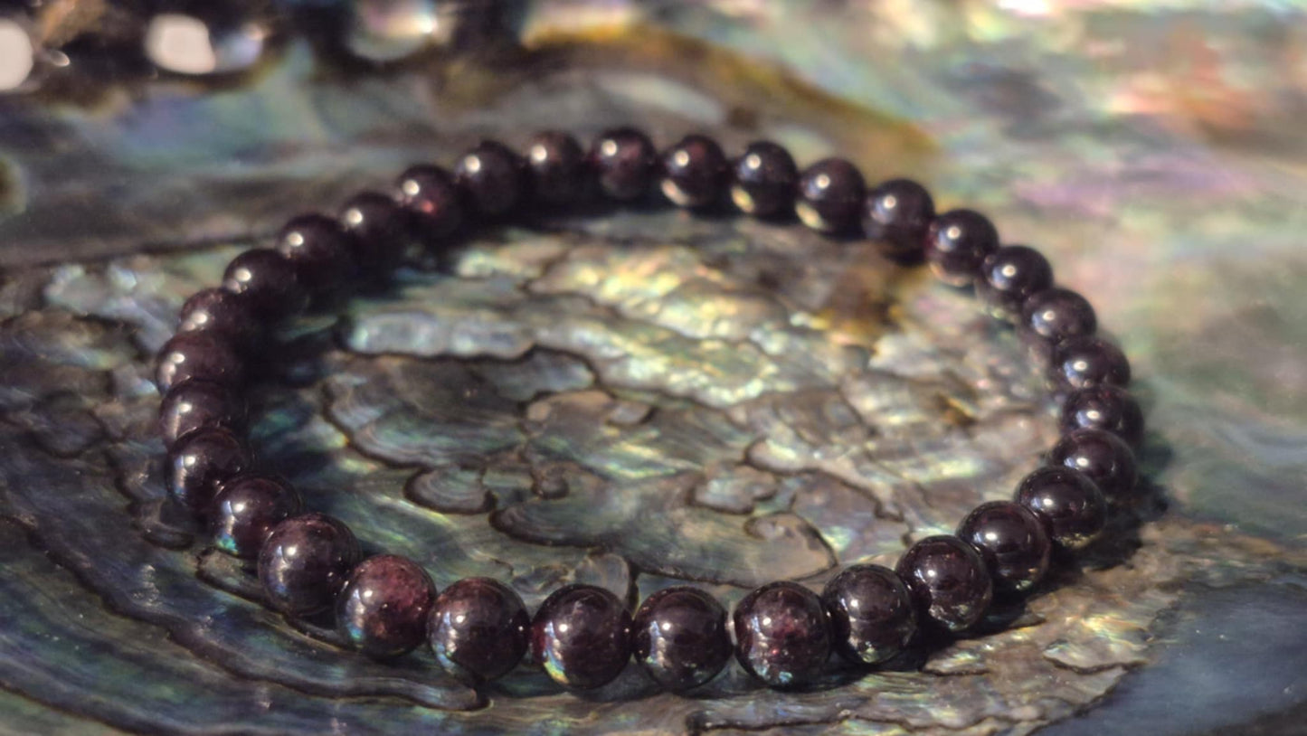 Bracelet Grenat Rouge A+ – Bracelet énergétique