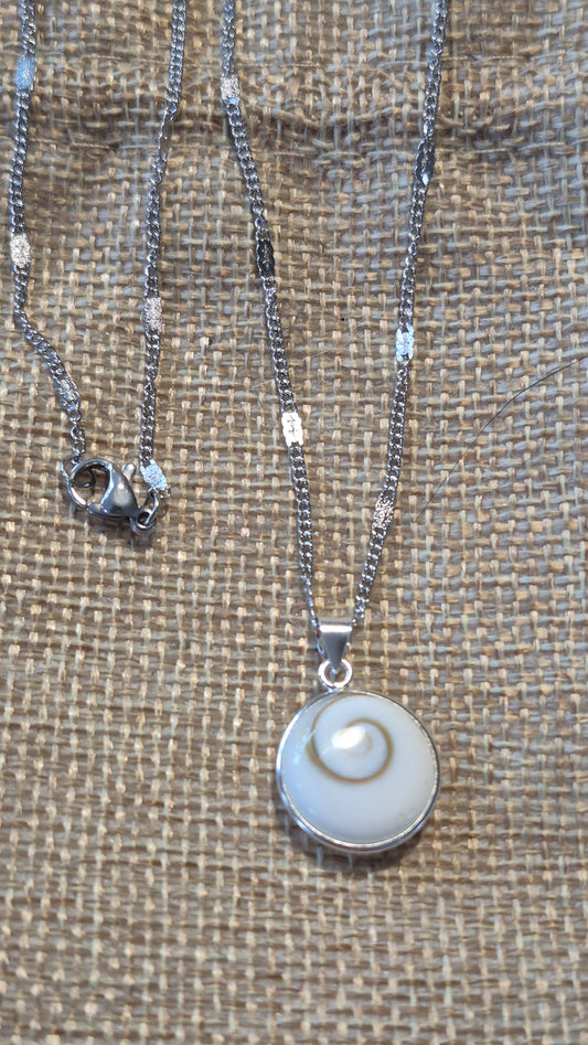 Pendentif Œil de Sainte-Lucie – Bijou en argent