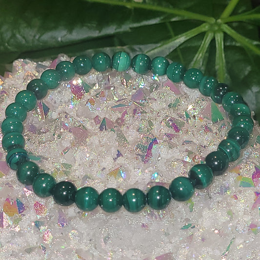 Bracelet en Malachite AA+