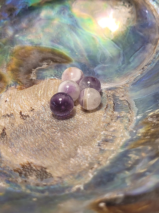 Fil de perles - Améthyste chevron A