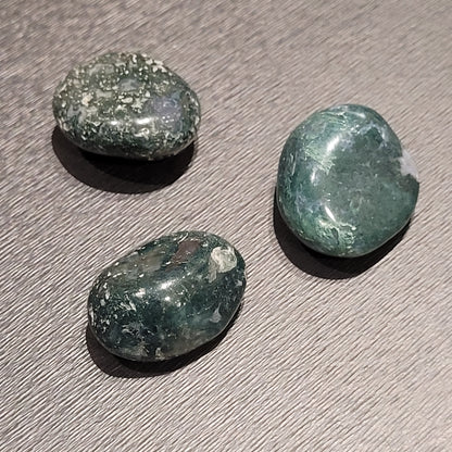 L'agate Mousse - Pierre roulée