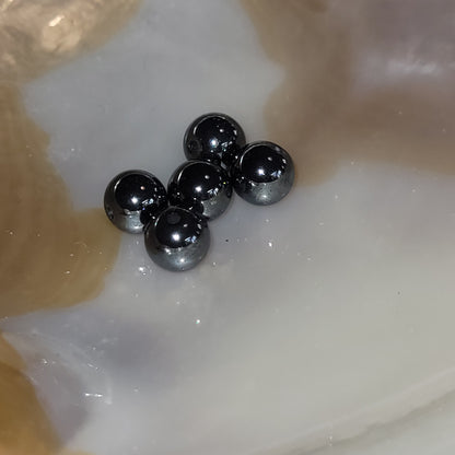 Fil de perles Hématite – Perles naturelles