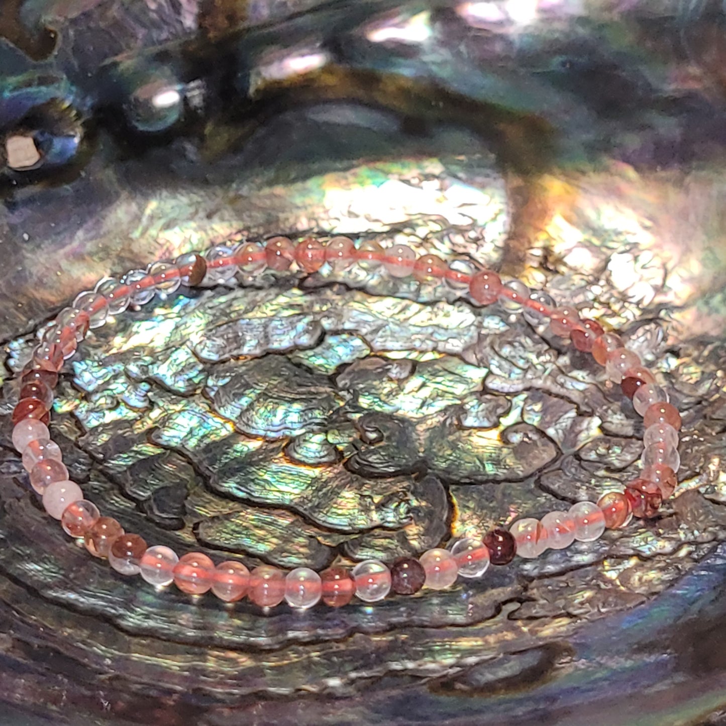 Quartz Hématoïde – Bracelet énergétique