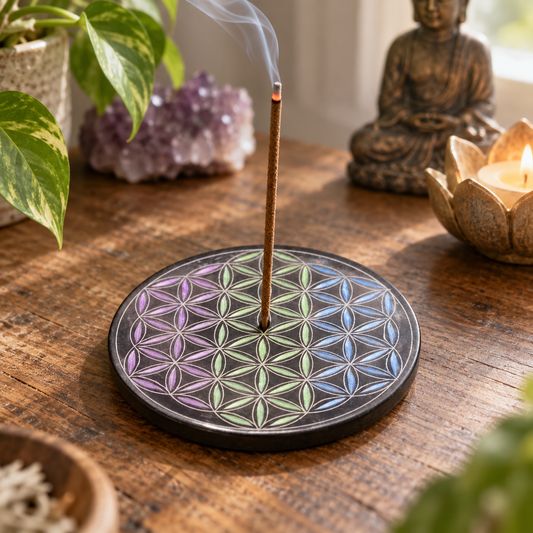 Fleur de Vie – Porte-encens décoratif