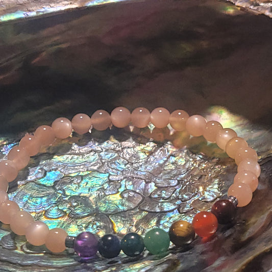 Bracelet Chakras en pierre du Soleil