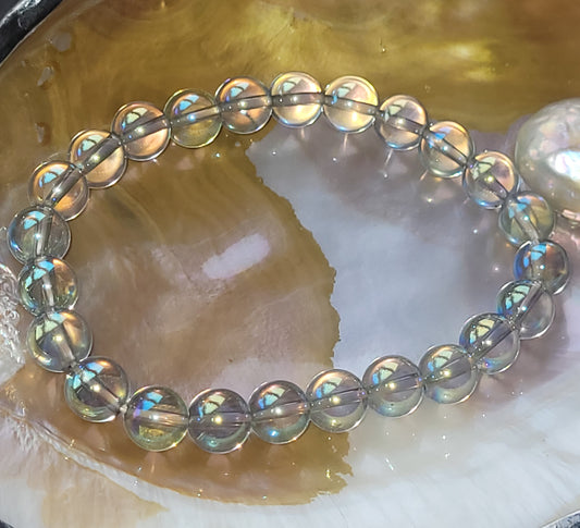 Quartz Aura Vert – Bracelet énergétique