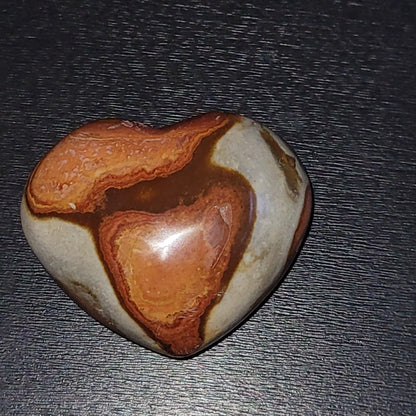 Jaspe Polychrome – Cœur pierre naturelle