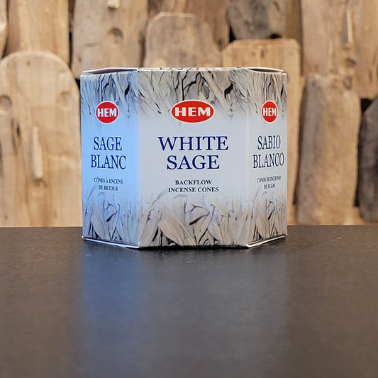 Sauge Blanche – Encens en cônes de reflux