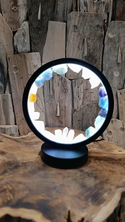 Lampe Cercle Cristaux – Décoration lumineuse