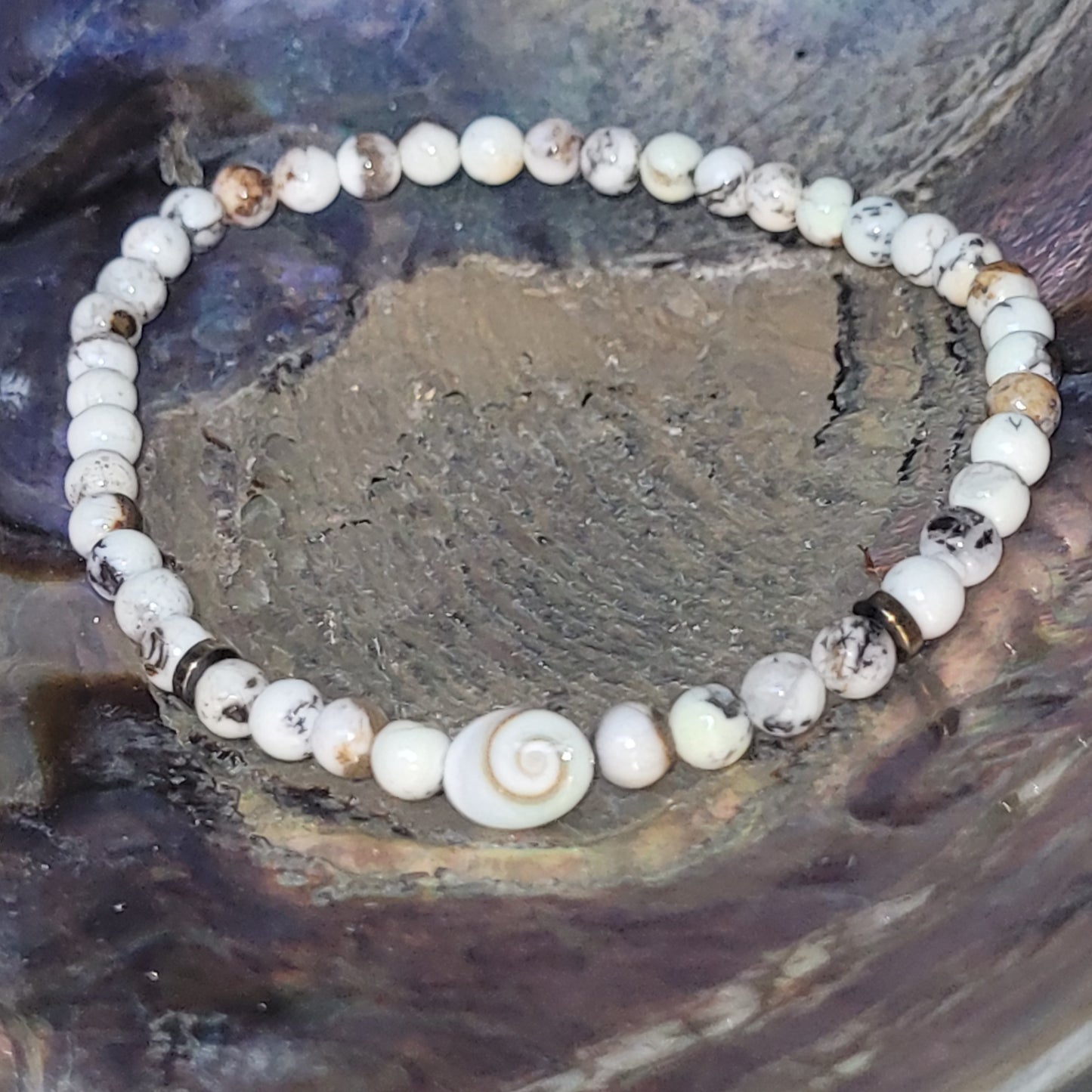 Bracelet Œil de Sainte Lucie et Turquoise d’Australie – Bracelet énergétique 4 mm