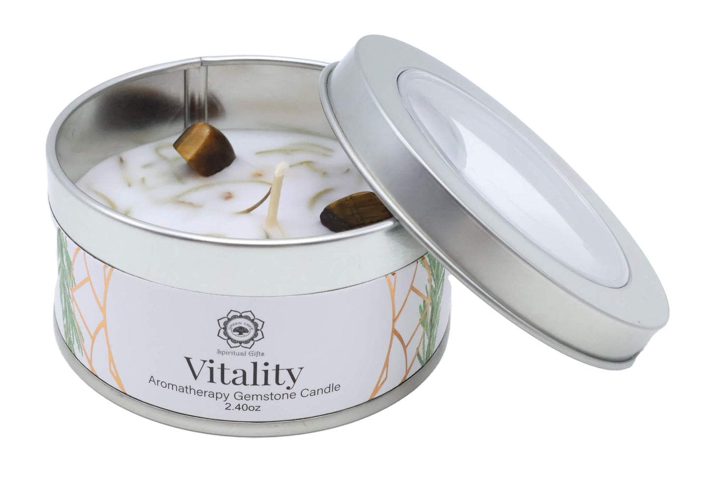 🕯️ Vitality – Bougie artisanale énergisante en boîte métal