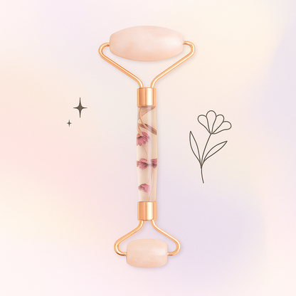 Quartz Rose – Rouleau de massage facial
