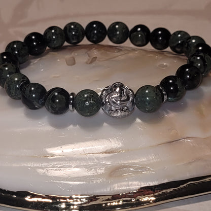 Jaspe Kambaba & Ganesh – Bracelet énergétique