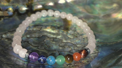 Bracelet Quartz Rose Chakras – Bracelet énergétique