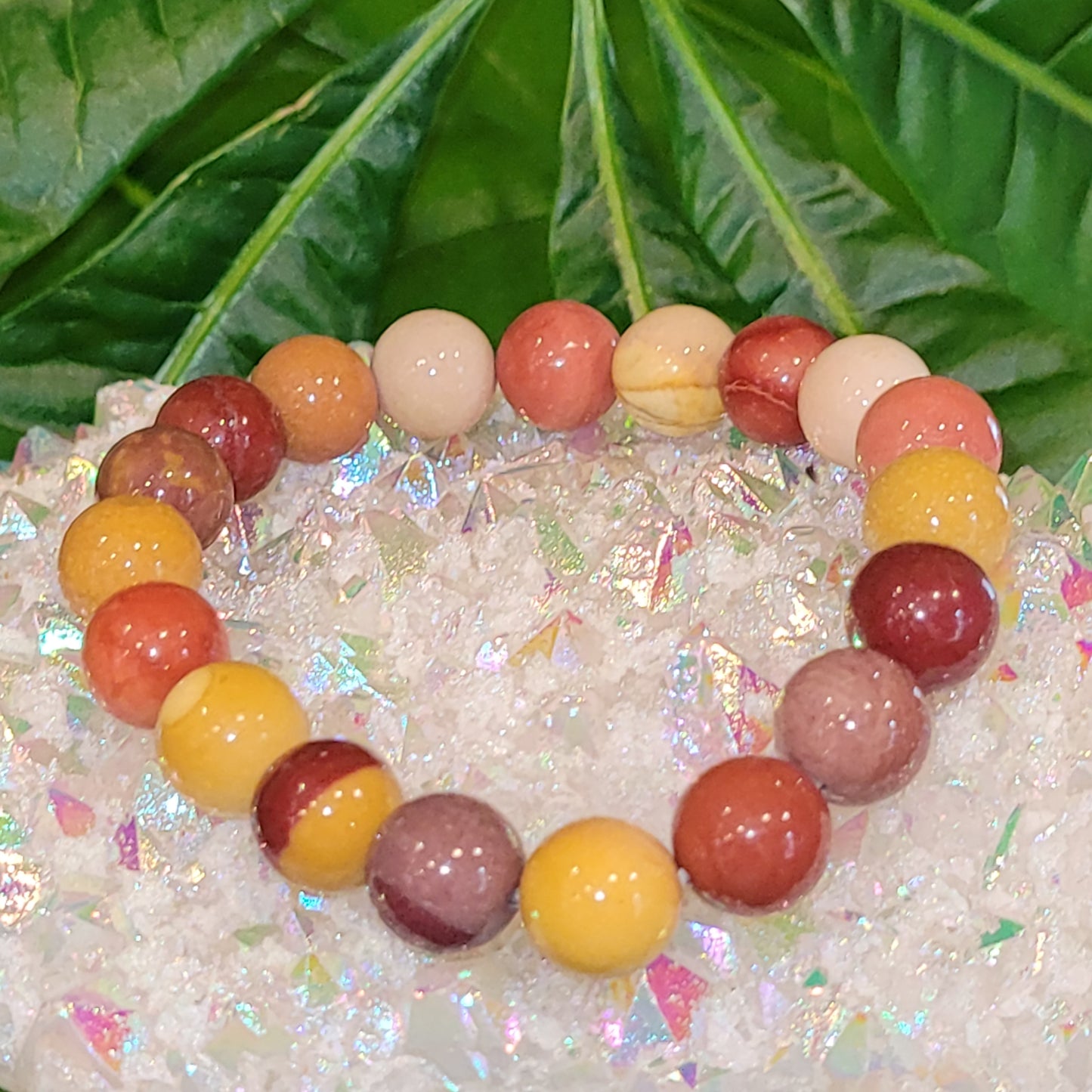Bracelet en Jaspe Mokaïte A+