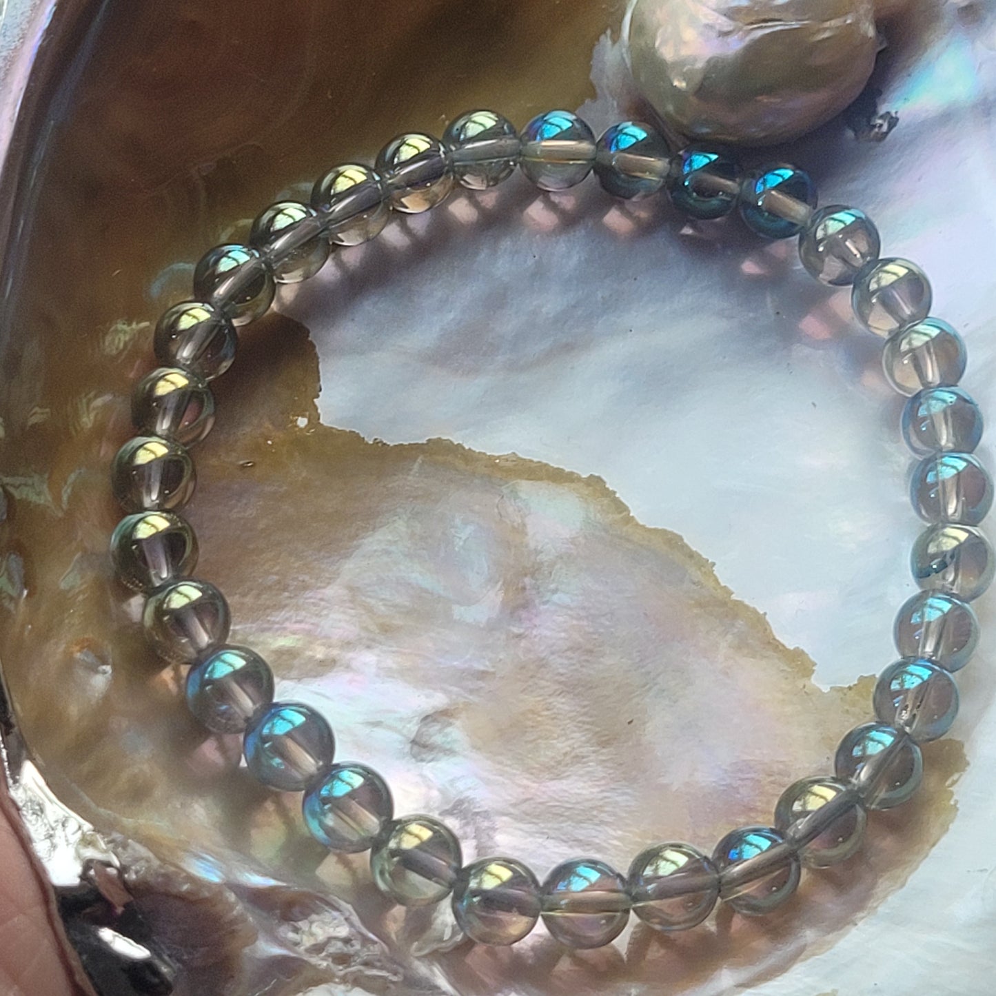 Quartz Aura Vert – Bracelet énergétique