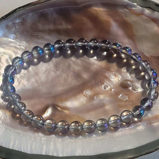 Quartz Aura Bleu – Bracelet énergétique