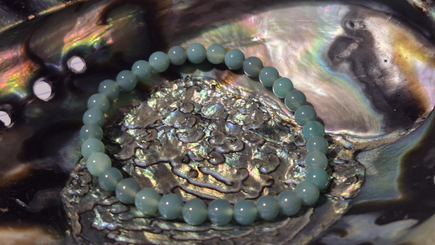 Bracelet Agate Herbe Verte – Bracelet énergétique