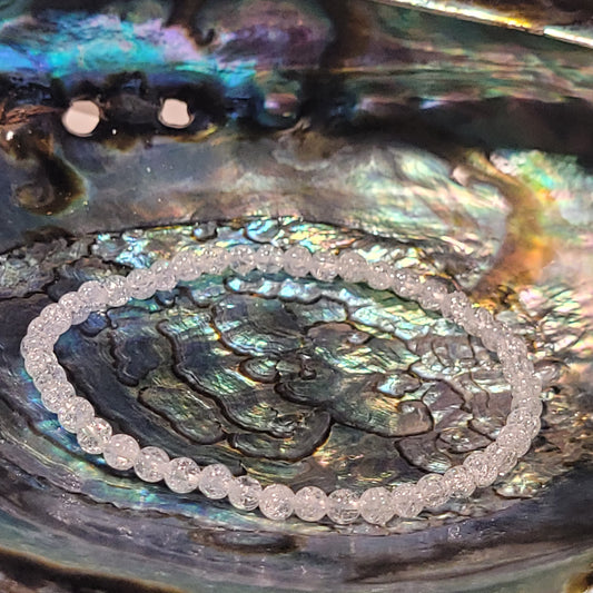 Bracelet Cristal de Roche Craquelé – Bracelet énergétique