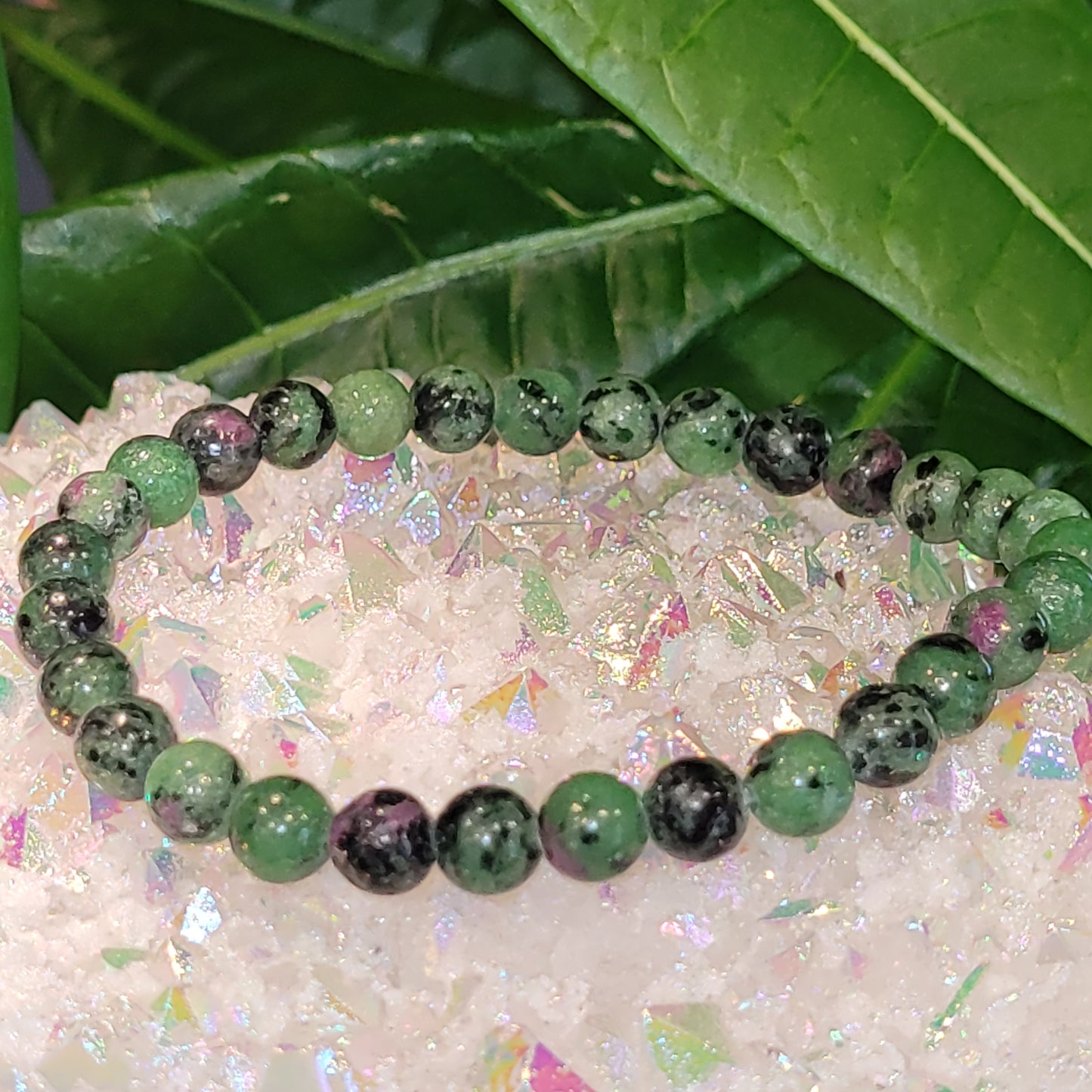 Bracelet en Rubis Zoïsite