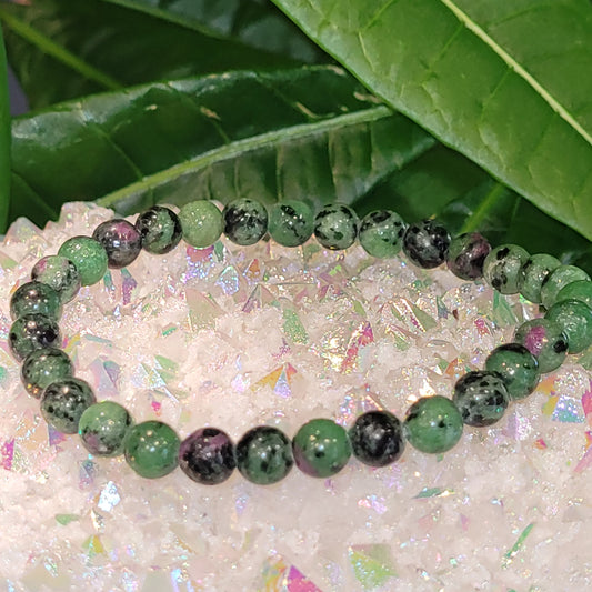 Bracelet en Rubis Zoïsite