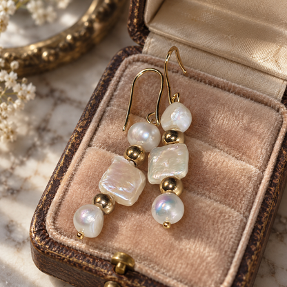 Boucles d’oreilles Nacre – Bijou énergétique