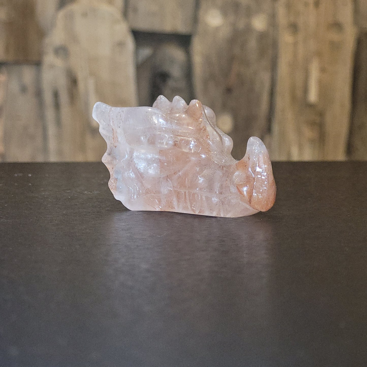 Tête de dragon en Jaspe Hématoïde – Sculpture décorative