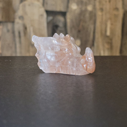 Tête de dragon en Jaspe Hématoïde – Sculpture décorative