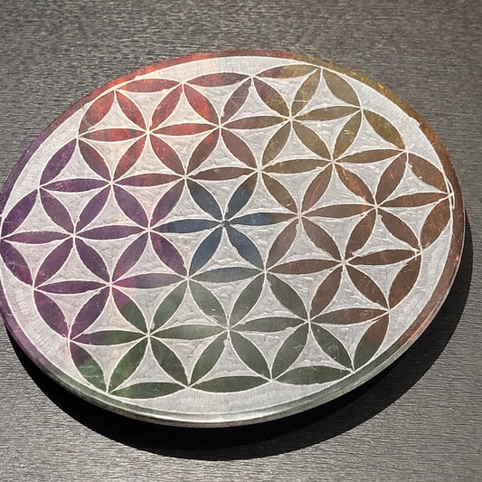 Fleur de Vie arc-en-ciel – Porte-encens décoratif