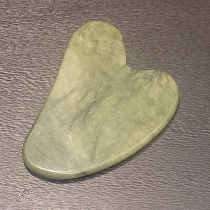 Gua Sha en Jade verte – Outil de massage énergétique