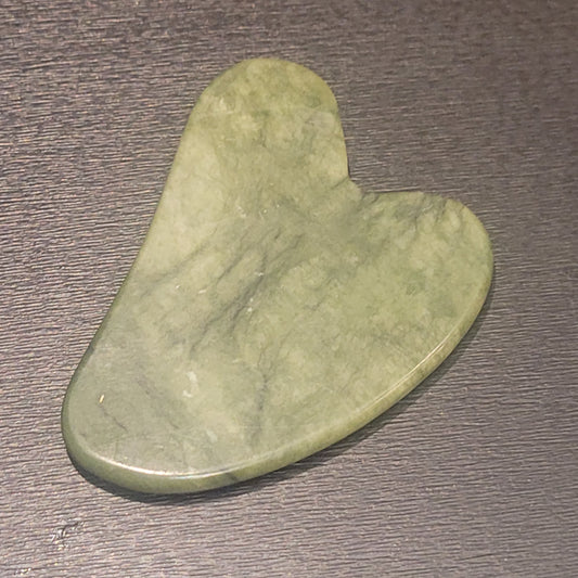 Gua Sha en Jade verte – Outil de massage énergétique