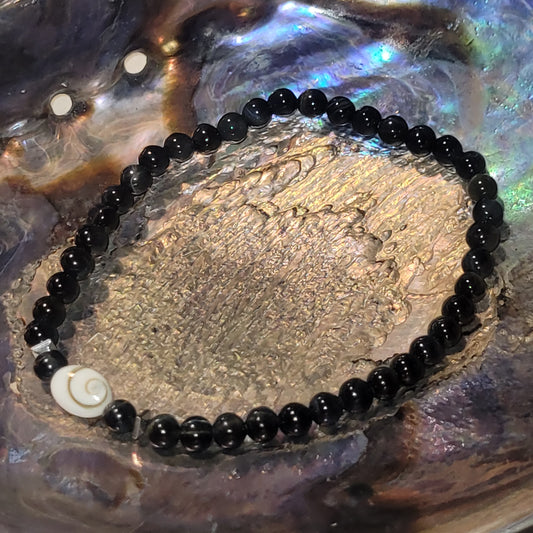 Bracelet Œil de Sainte-Lucie &  Œil de Faucon -Pierre naturelle