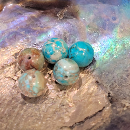 Fil de perles - Jaspe impériale bleue Turquoise