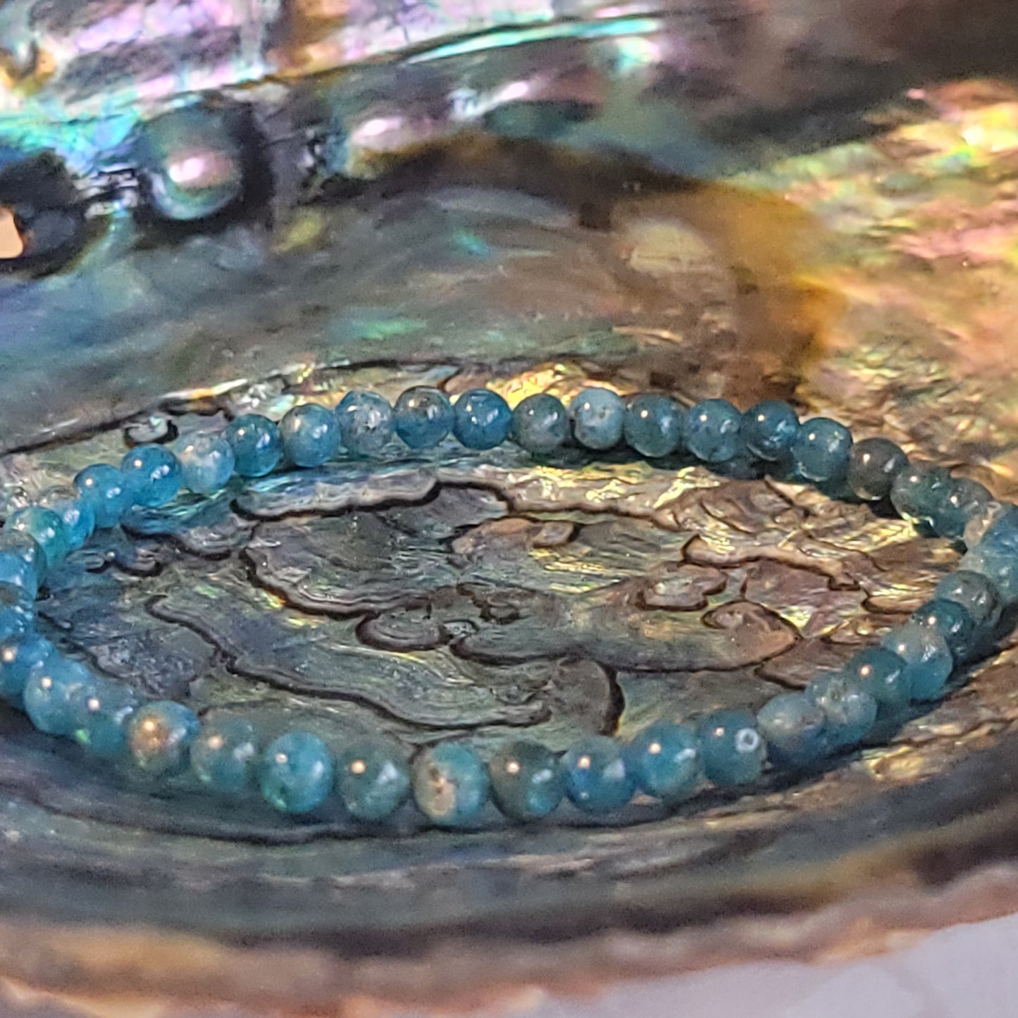 Bracelet Apatite Bleue