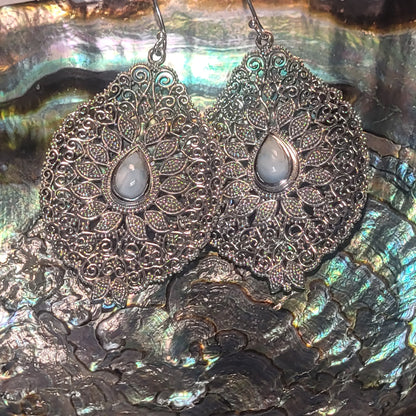 Boucles Larimar – Boucles d’oreilles en argent 925