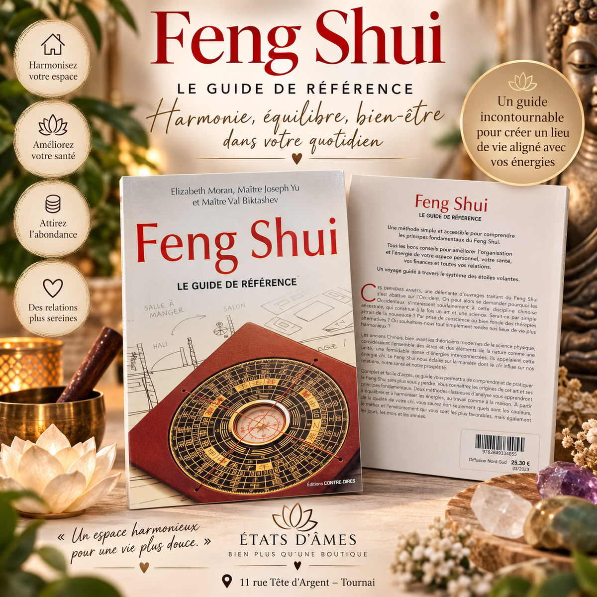 Feng Shui – Le Guide de Référence

Elizabeth Moran, Maître Joseph Yu & Maître Val Biktashev